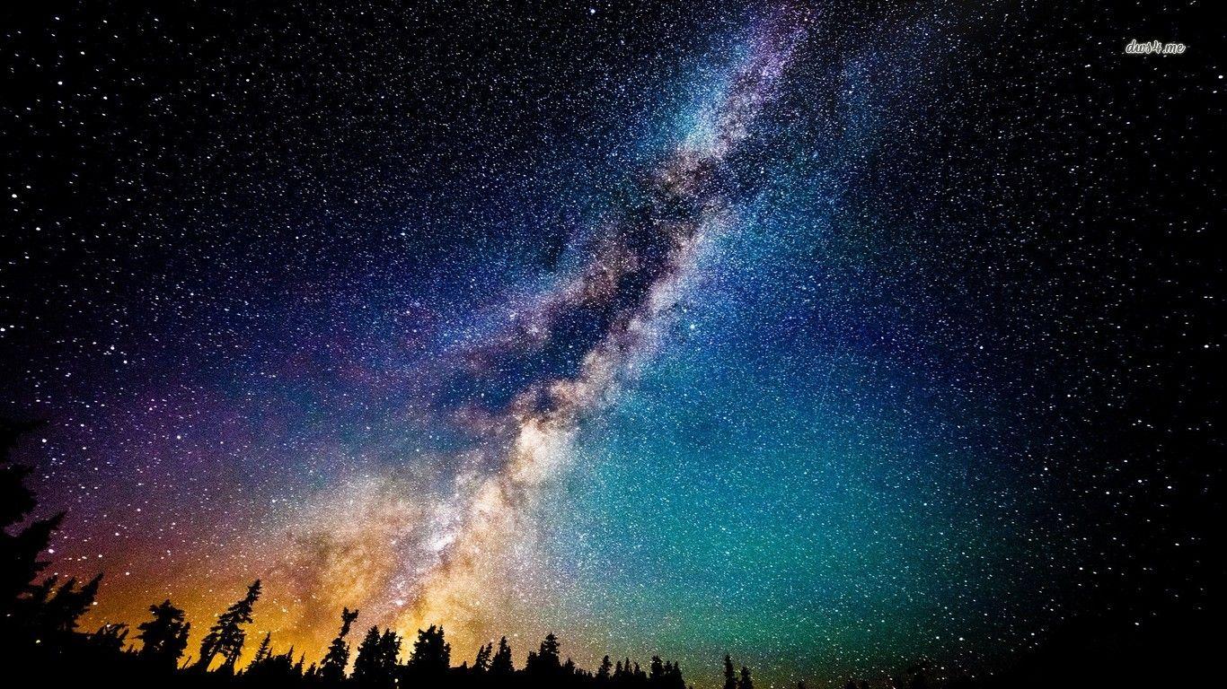 Milky Way Wallpaper 1366x768 HD Wallpaper, Background Image