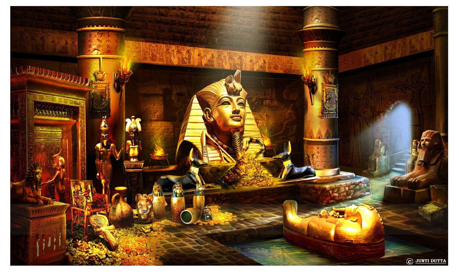 JUNTI DUTTA Egyptian treasure room