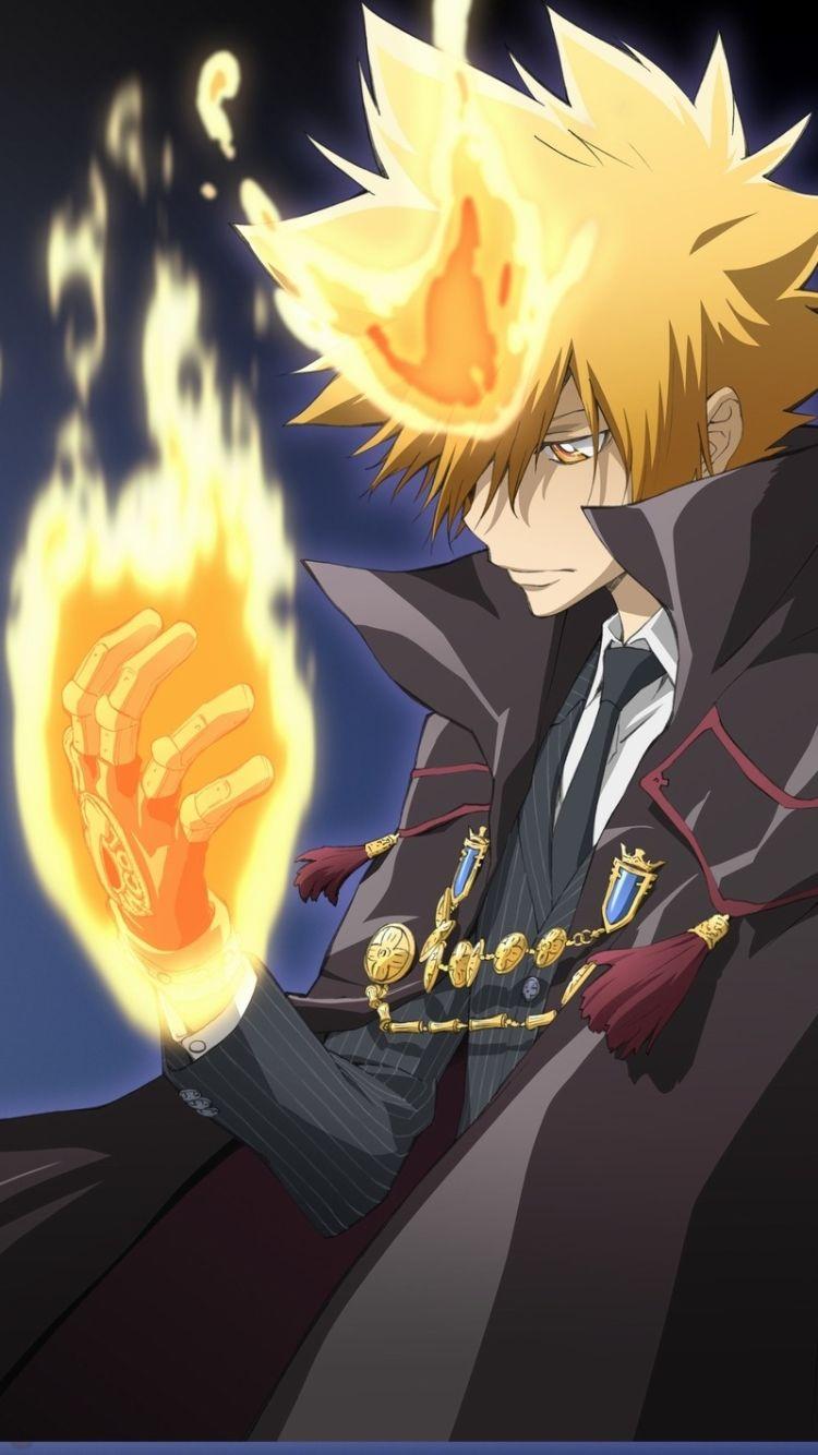 Anime Katekyō Hitman Reborn! (750x1334) Wallpaper