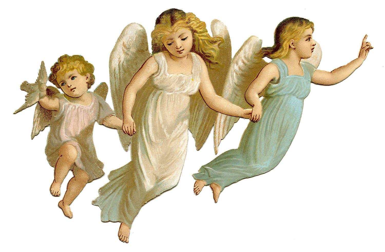 Antique Image Pretty Angel Children Graphics Fairy