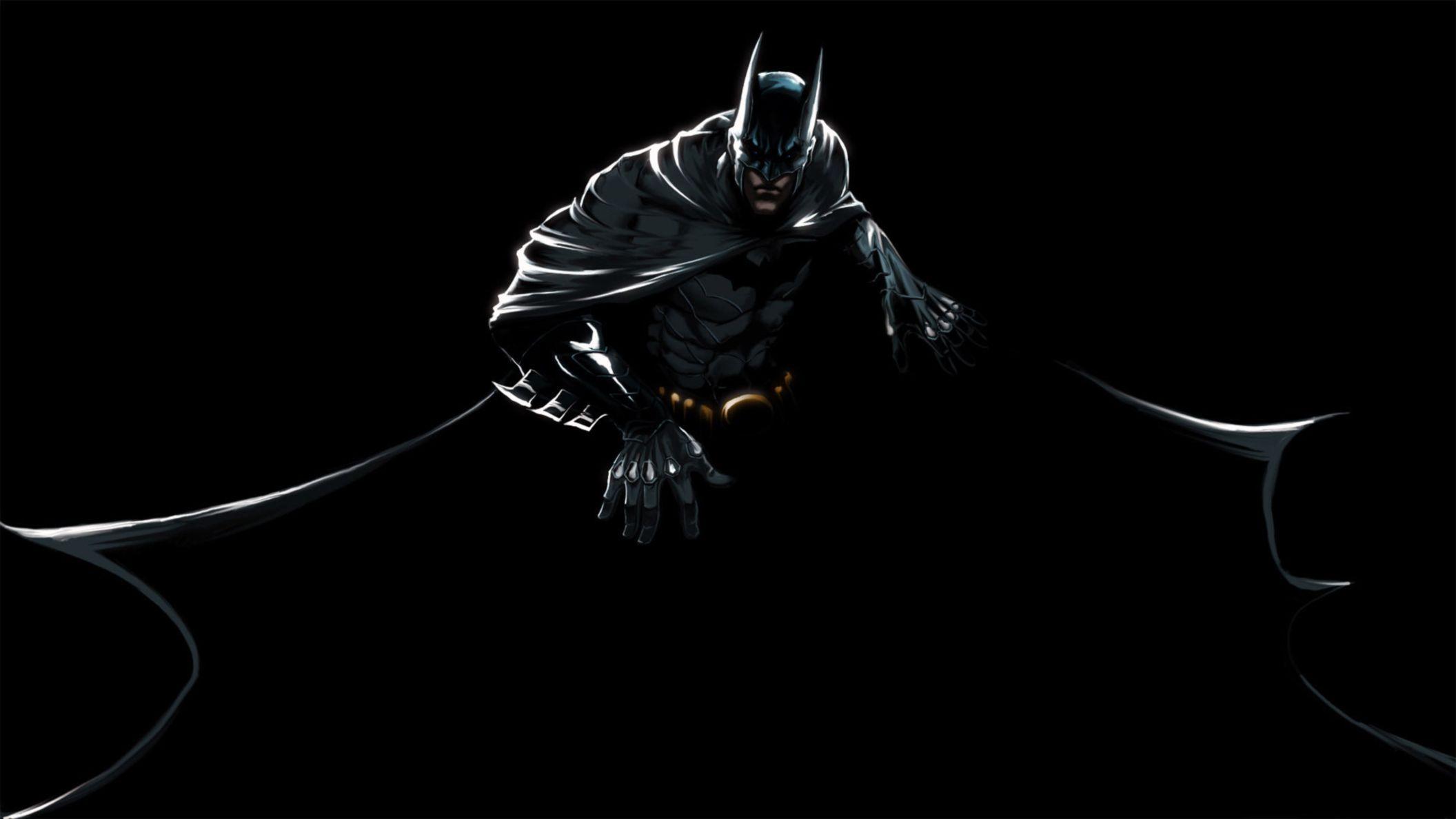 Batman Black Background HD For Desktop Wallpaper: Desktop HD