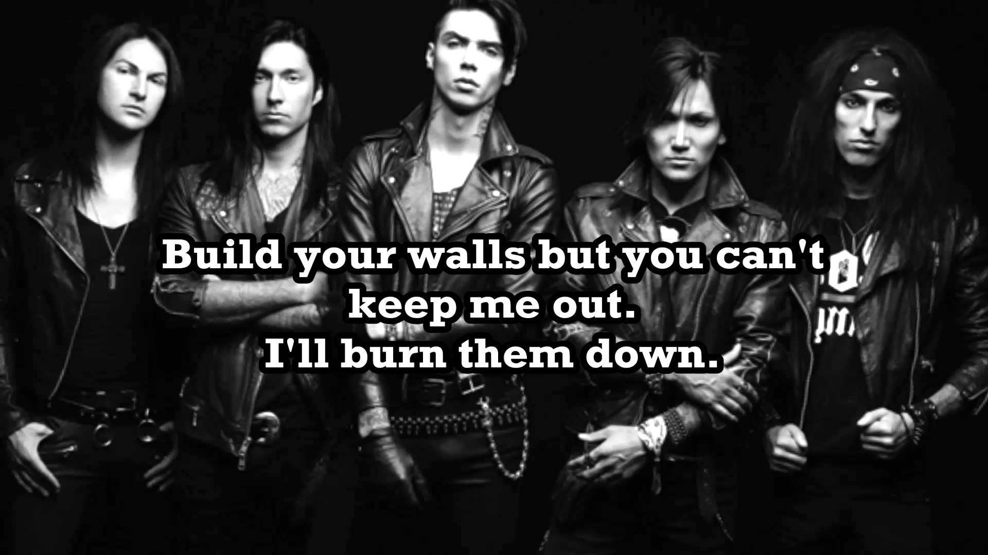 Black Veil Brides Heart Of Fire (Lyrics Video)