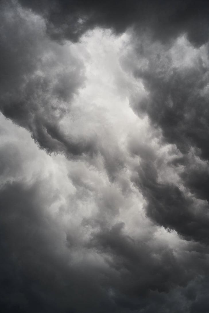 Royalty Free Photo: Worm's Eye View Photography Of Dark Clouds