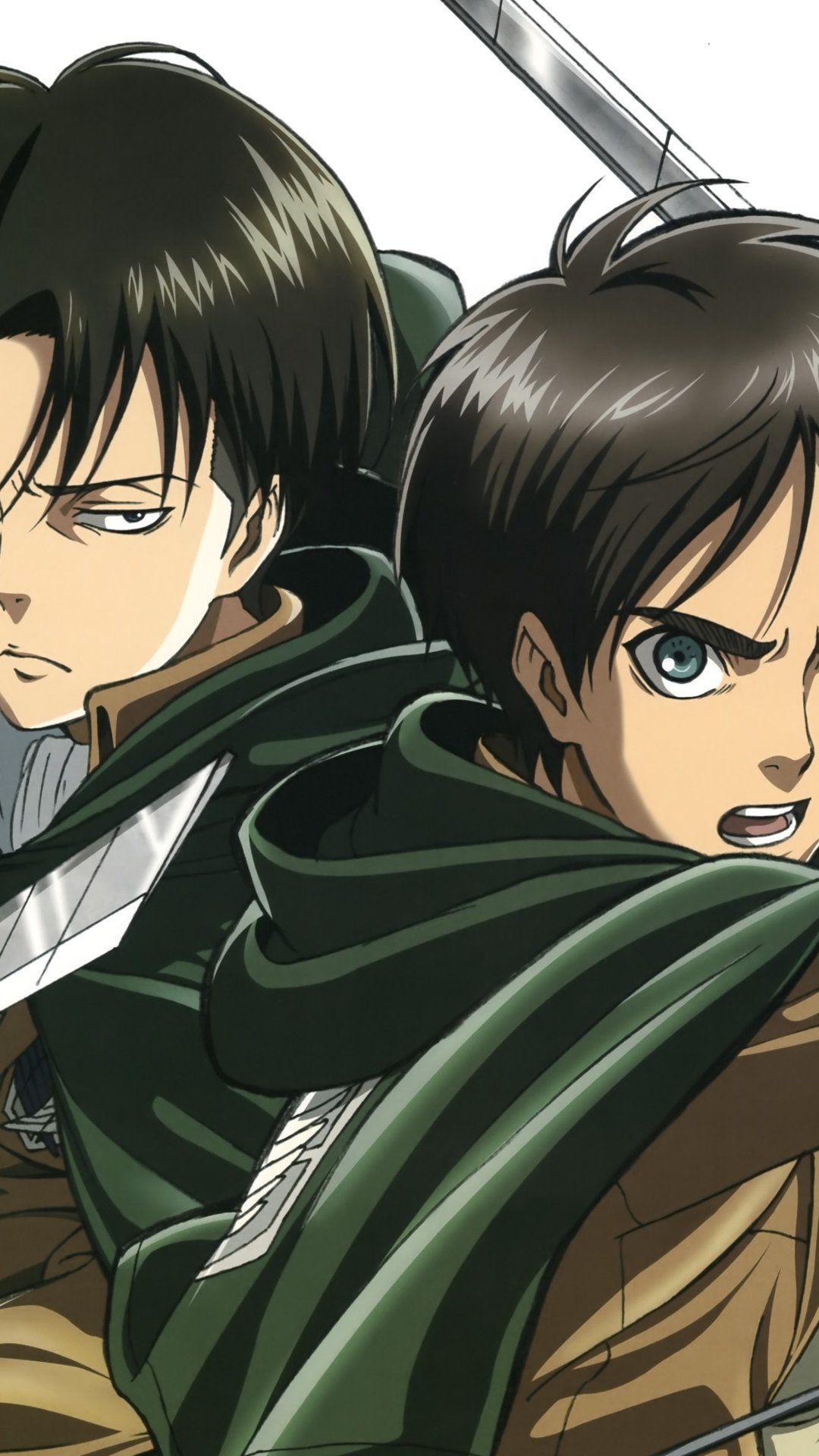 Eren Jaeger and Rivaille 1080x1920 mobile wallpaper (9480)