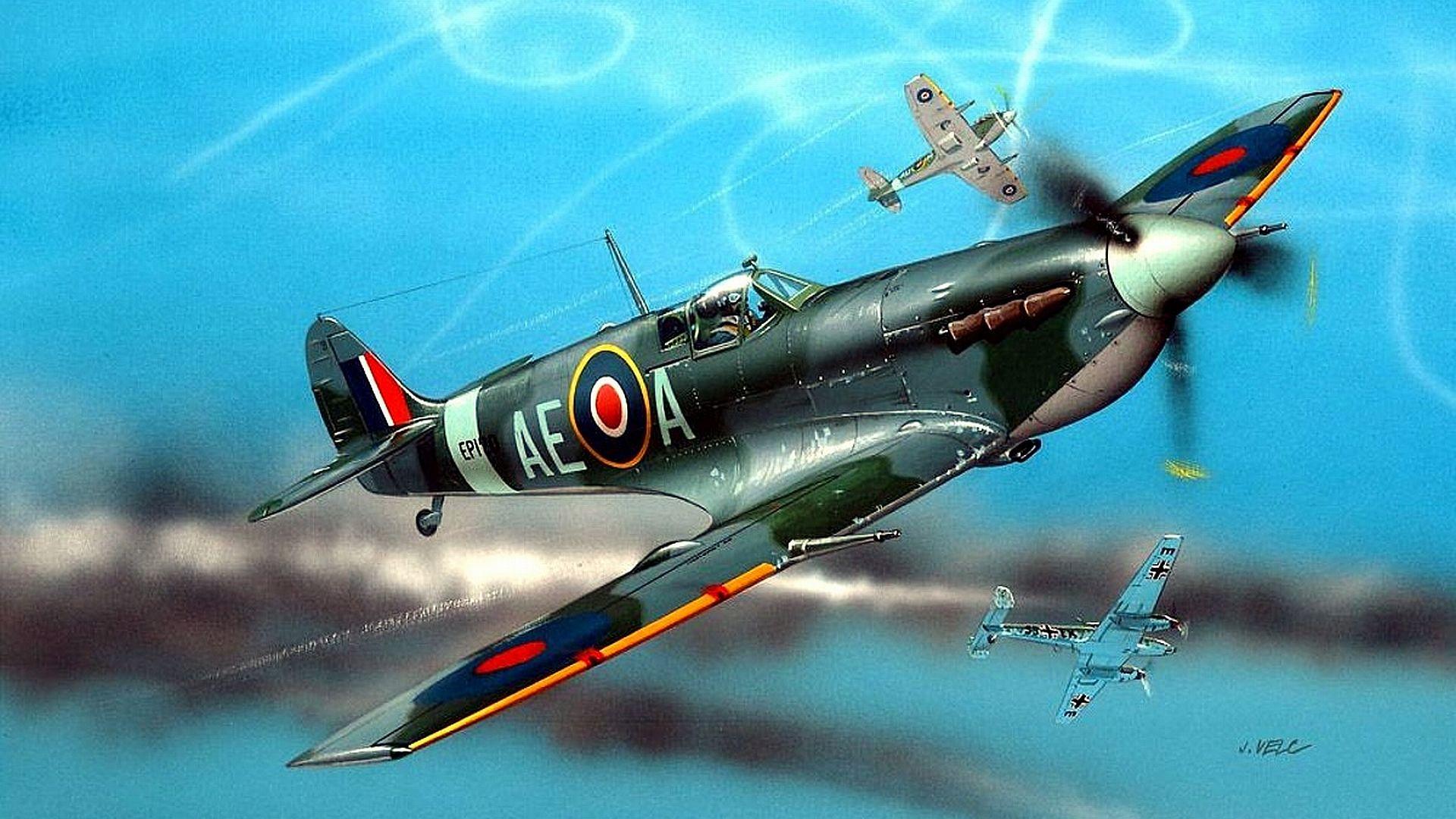 Supermarine Spitfire Full HD Wallpaper