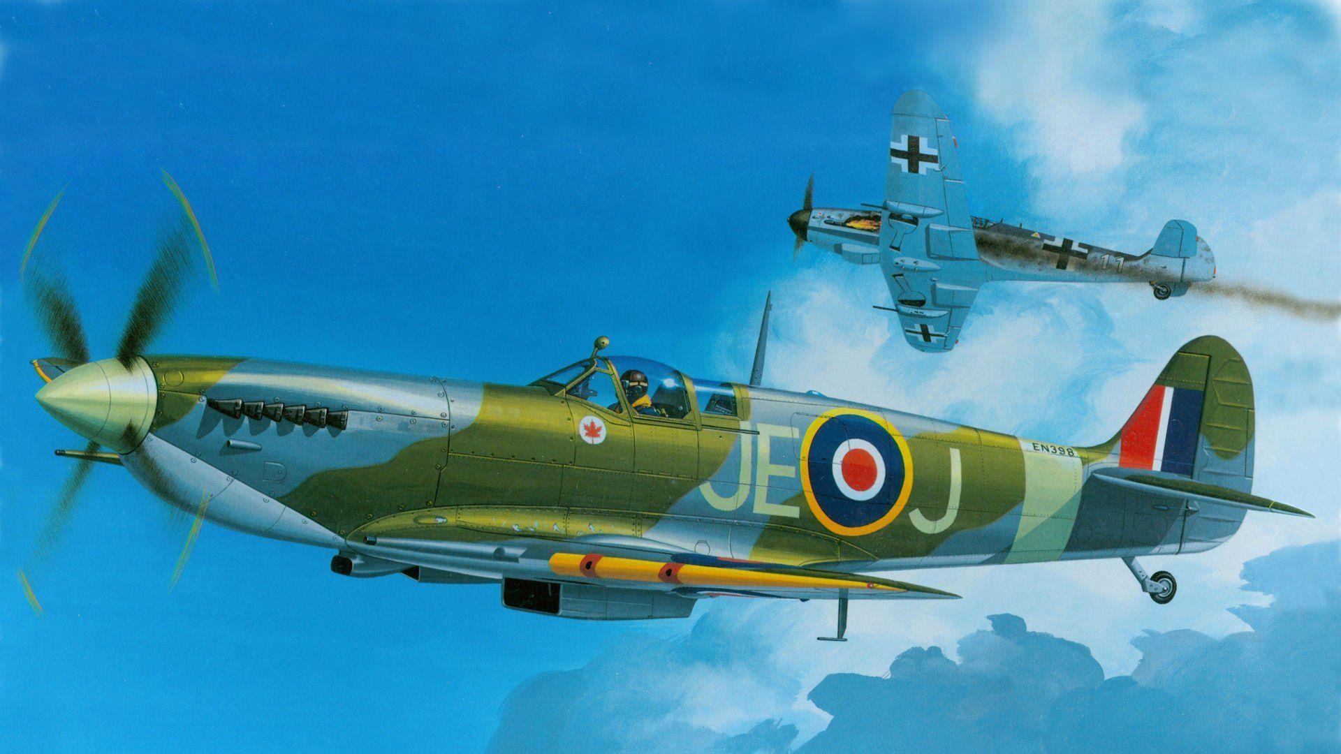 supermarine spitfire mk.ixc british fighter of world war ii raf bf
