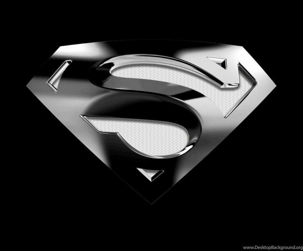 Superman Logo Wallpaper Black Desktop Background