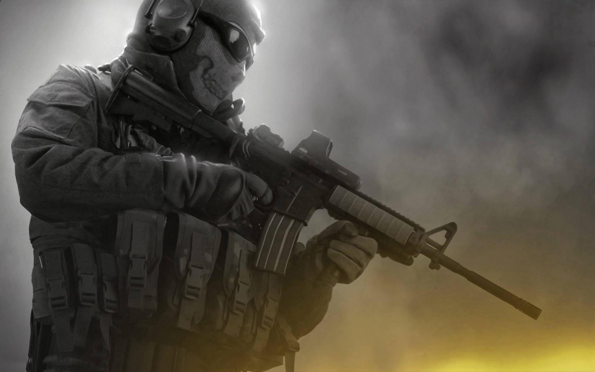 Soldier with M16 HD wallpapers.