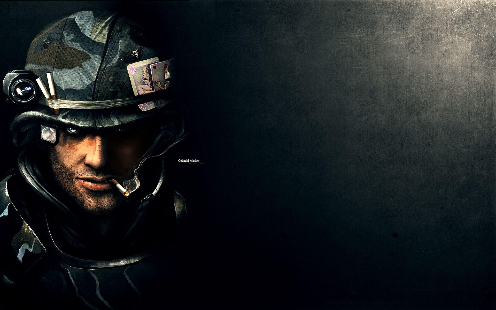 Wallpaper, soldier, portrait