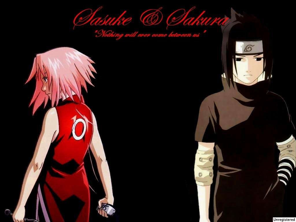 Sasuke and Sakura in Naruto Shippuden Wallpaper. Naruto Shippuden