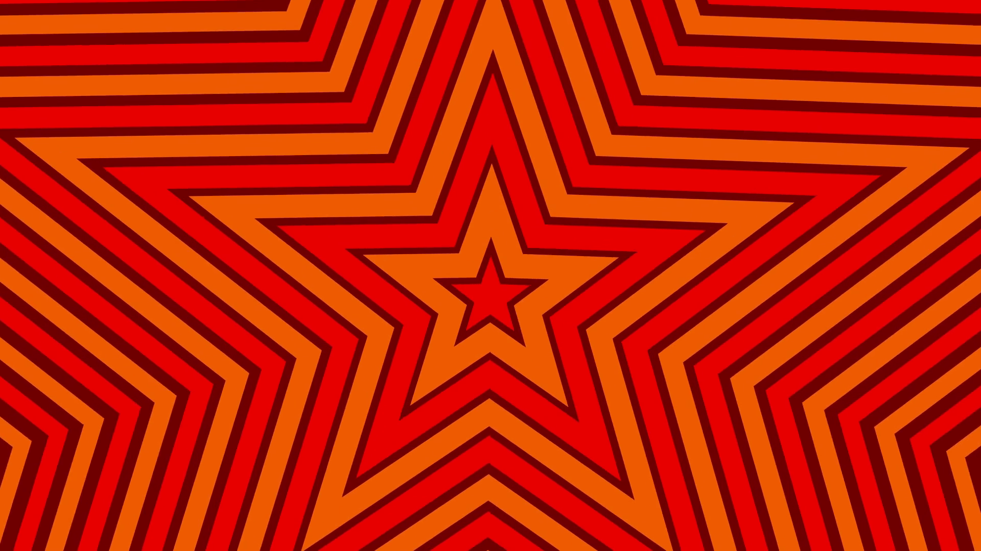 star loop geometric colorful expanding shape background Red Orange