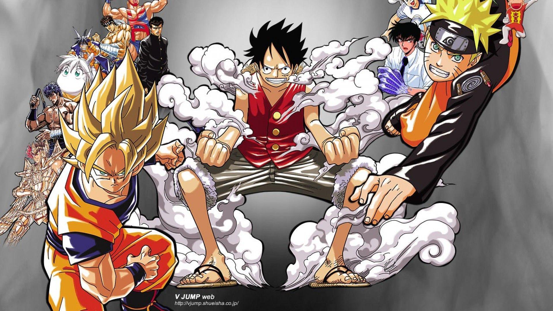 Dragonball One  Piece  Naruto Wallpaper Anime Wallpaper HD