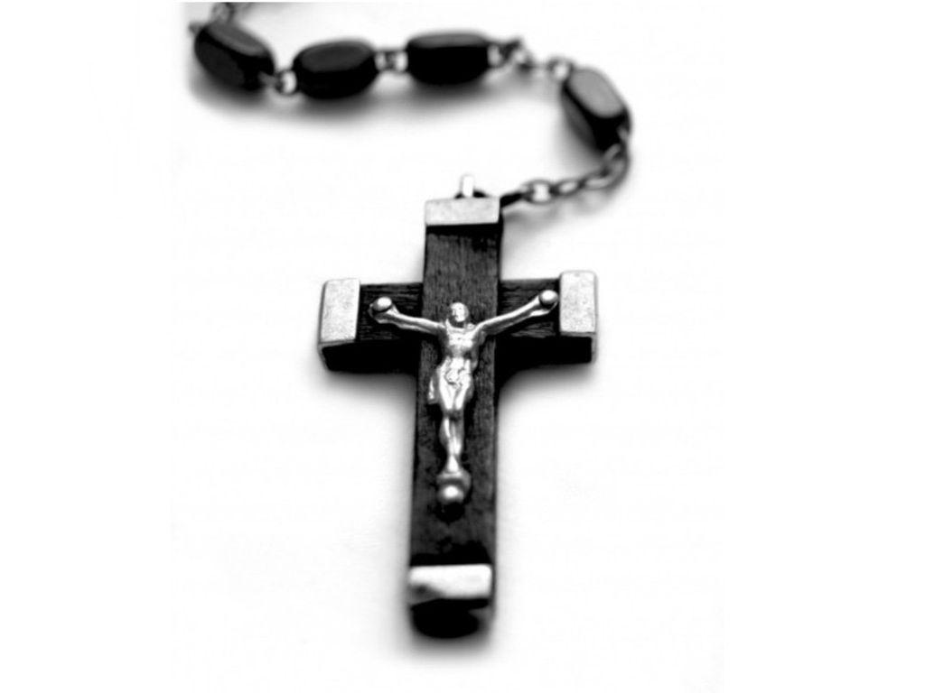 Jc On Cross Rosary Terço Papel De Parede