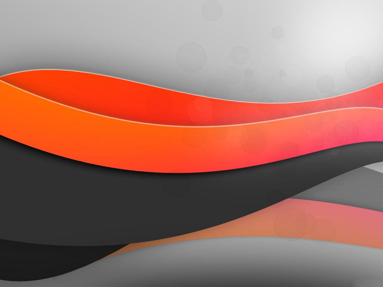 Free Black Orange Stripes Style Background For PowerPoint