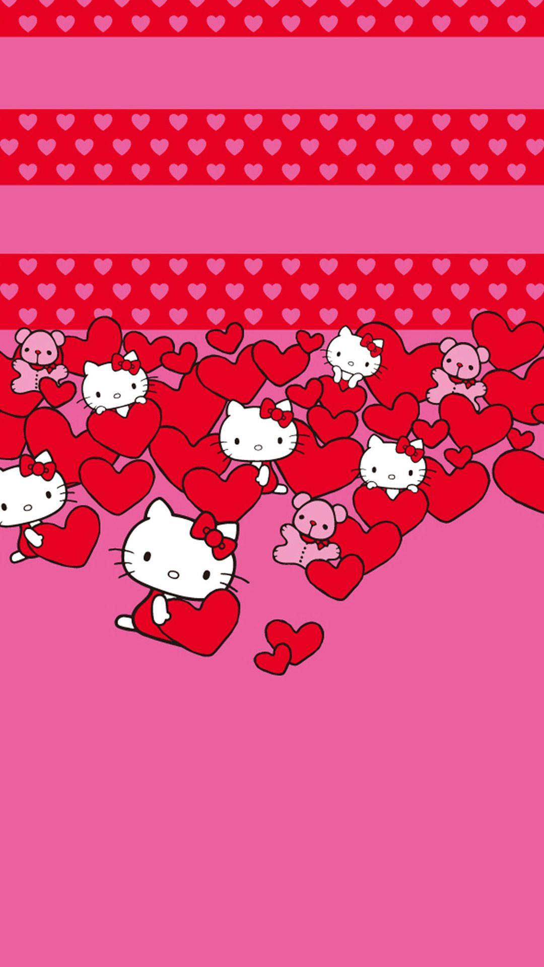 Hello Kitty Hearts Sony Xperia Z2 Wallpaper. Xperia Z2 Wallpaper