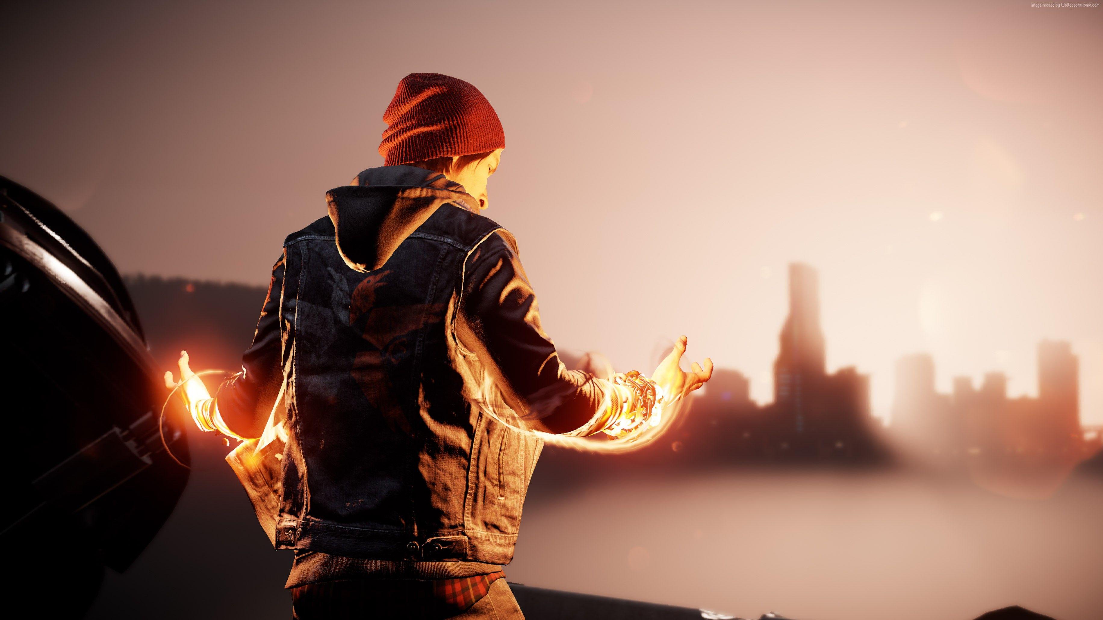 Wallpaper Infamous: Second Son, First Light, PS4 pro, Games