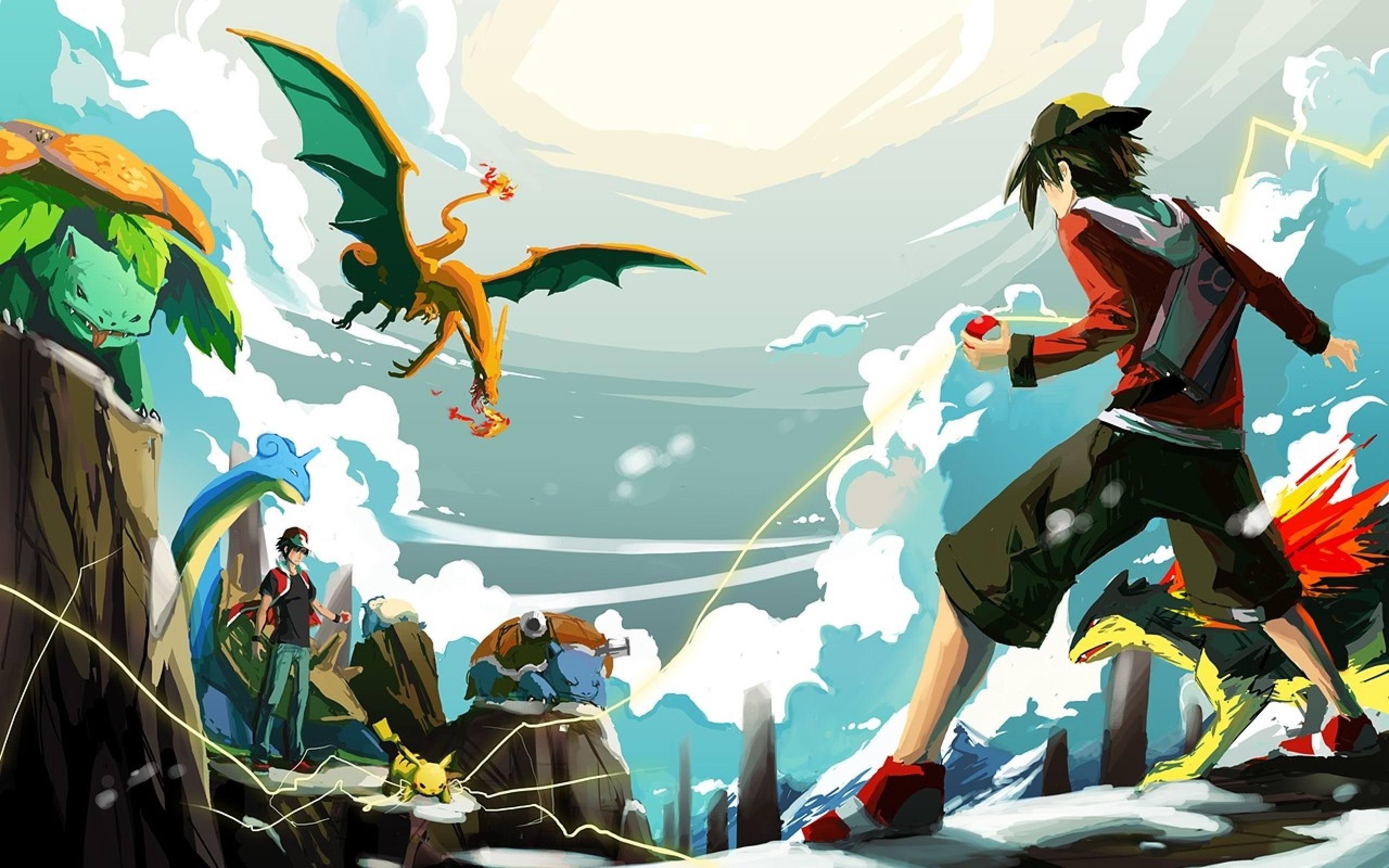Pokemon Red Vs Gold HD Wallpaper. HD Latest Wallpaper