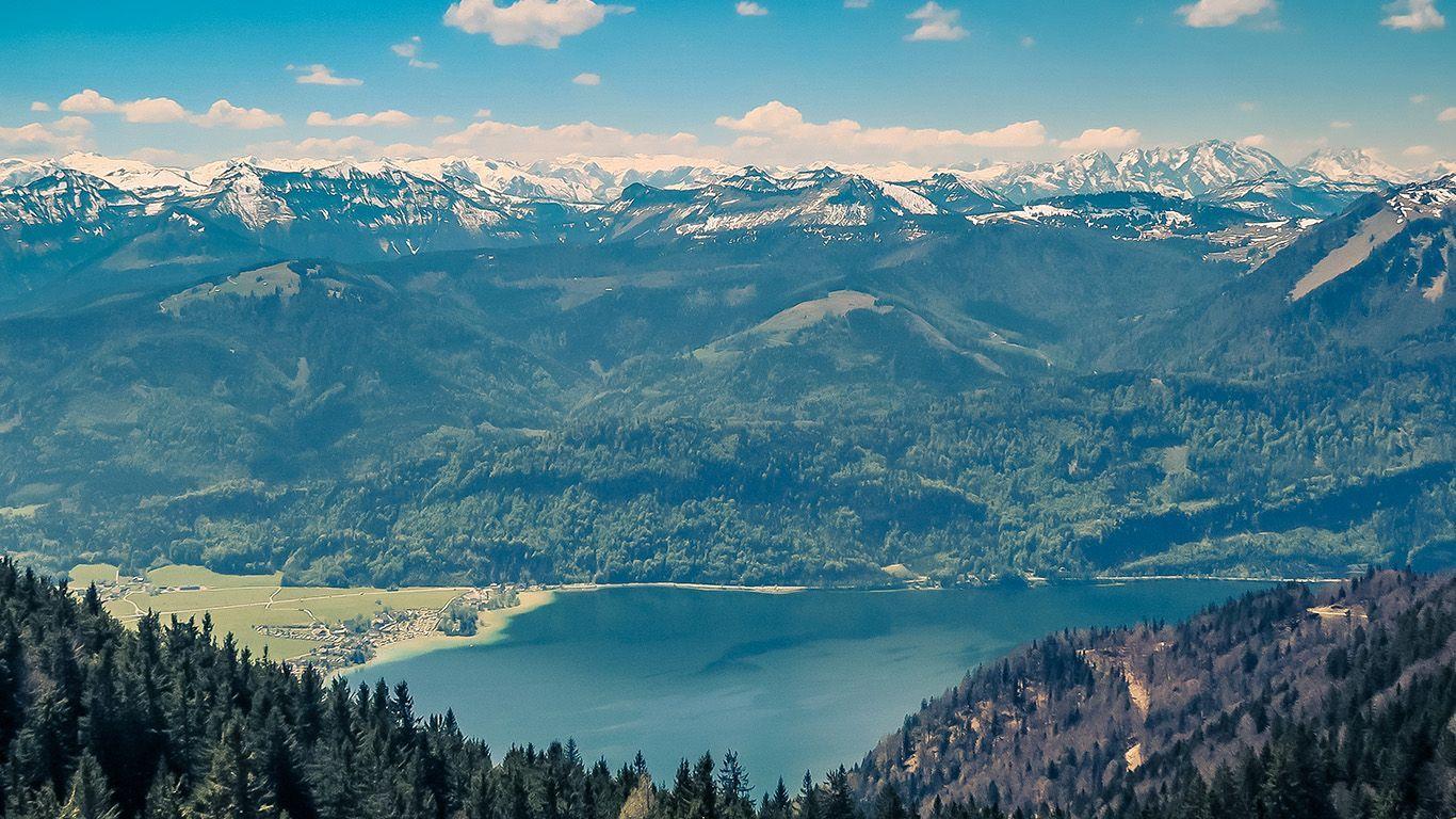 Desktop Wallpaper Laptop Mac Macbook Air Nh92 Mountain Sky River Na