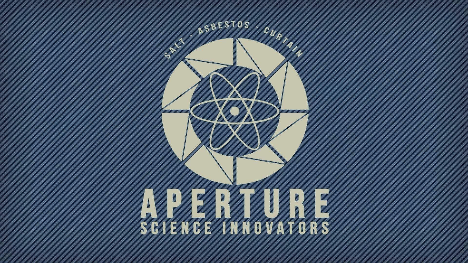 Aperture laboratories portal 2 simple background wallpaper