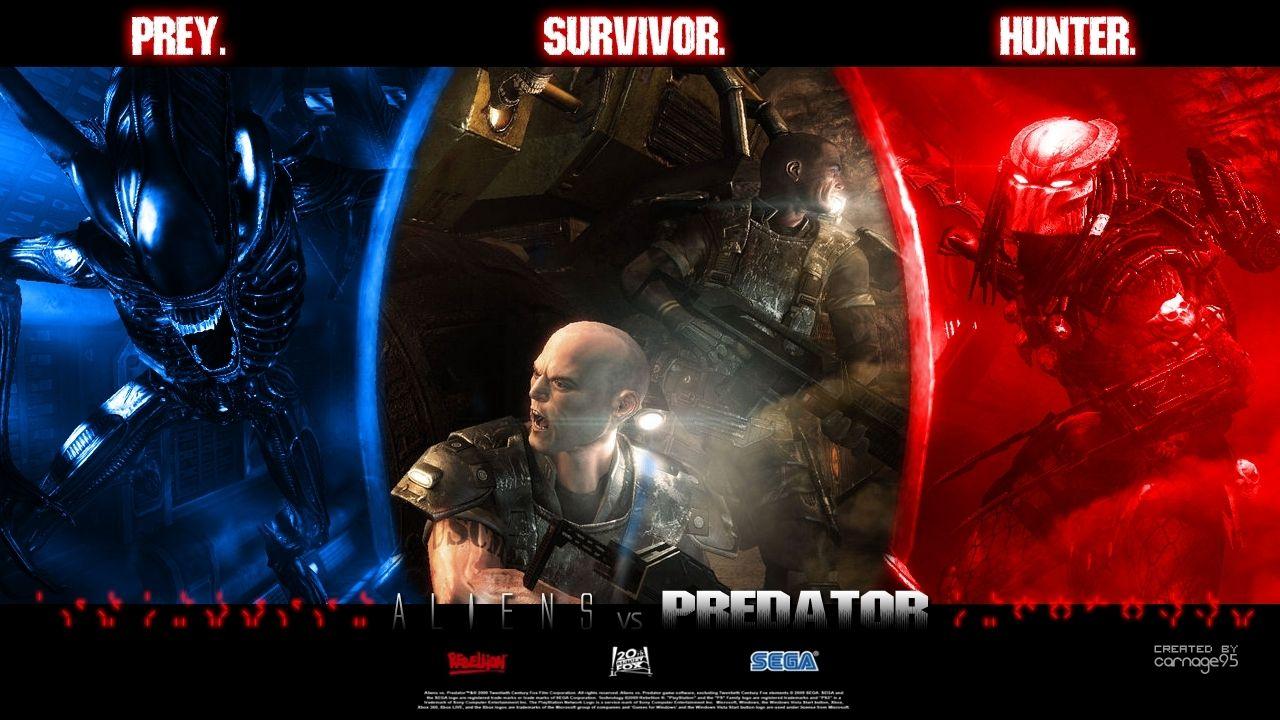 Playstation - Alien Vs Predator HD wallpaper and background