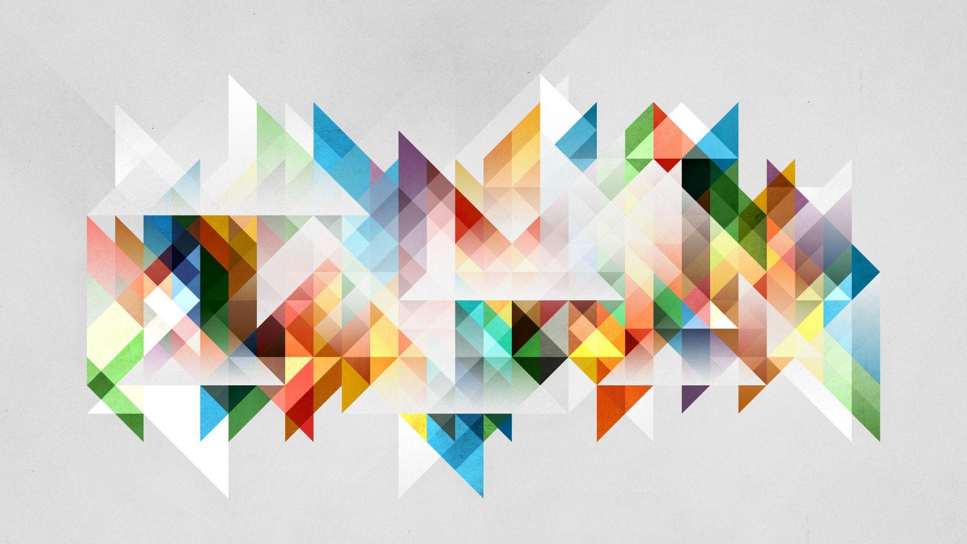 Download Wallpaper 1920x1080 abstraction, geometry, shapes, colors