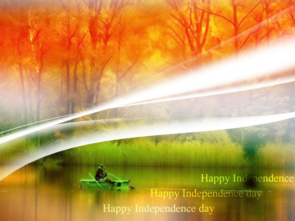 Happy India Independence Day Nature Flag August 15th Wallpaper