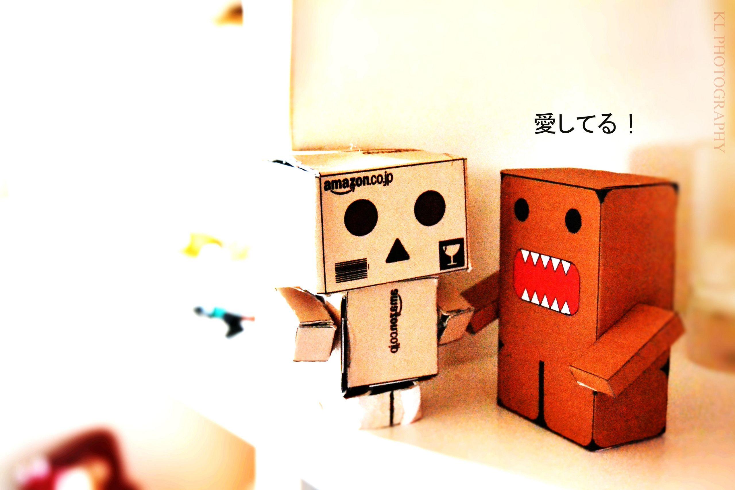 Danbo image danbo and domo fall in love HD wallpaper and background