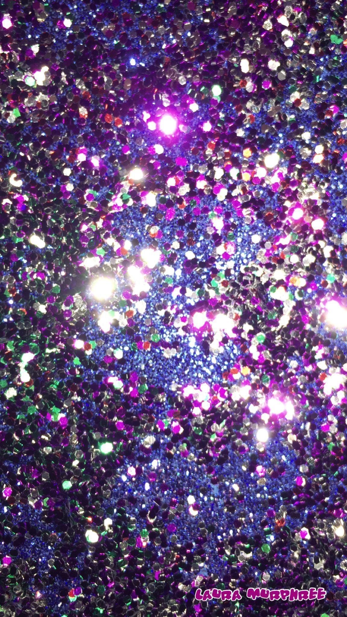 Colorful glitter phone wallpaper sparkling background sparkle