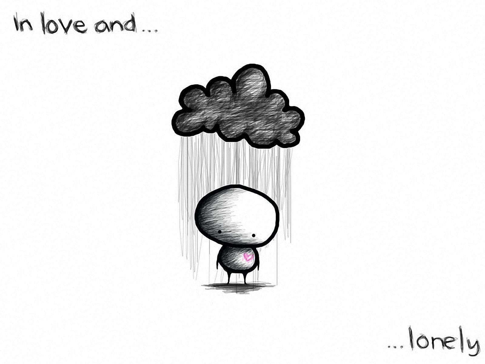 Sad Love Cartoon 14 Background Wallpaper