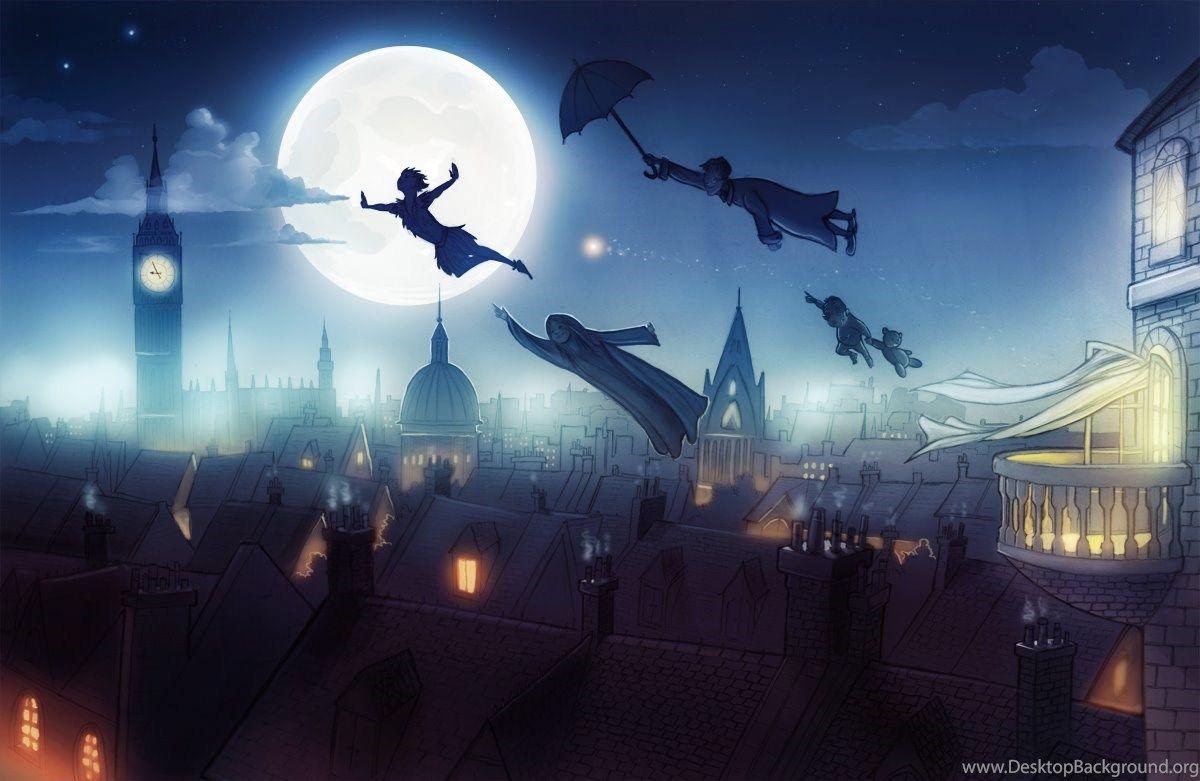 Peter Pan Wallpaper Neverland Desktop Background