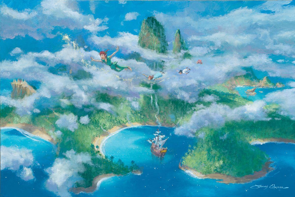 First Look at Neverland Giclee on Canvas