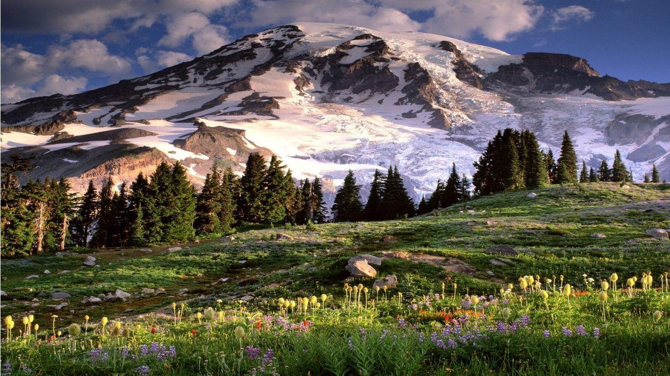 Spring Mountains Desktop HD Wallpaper, Background Image