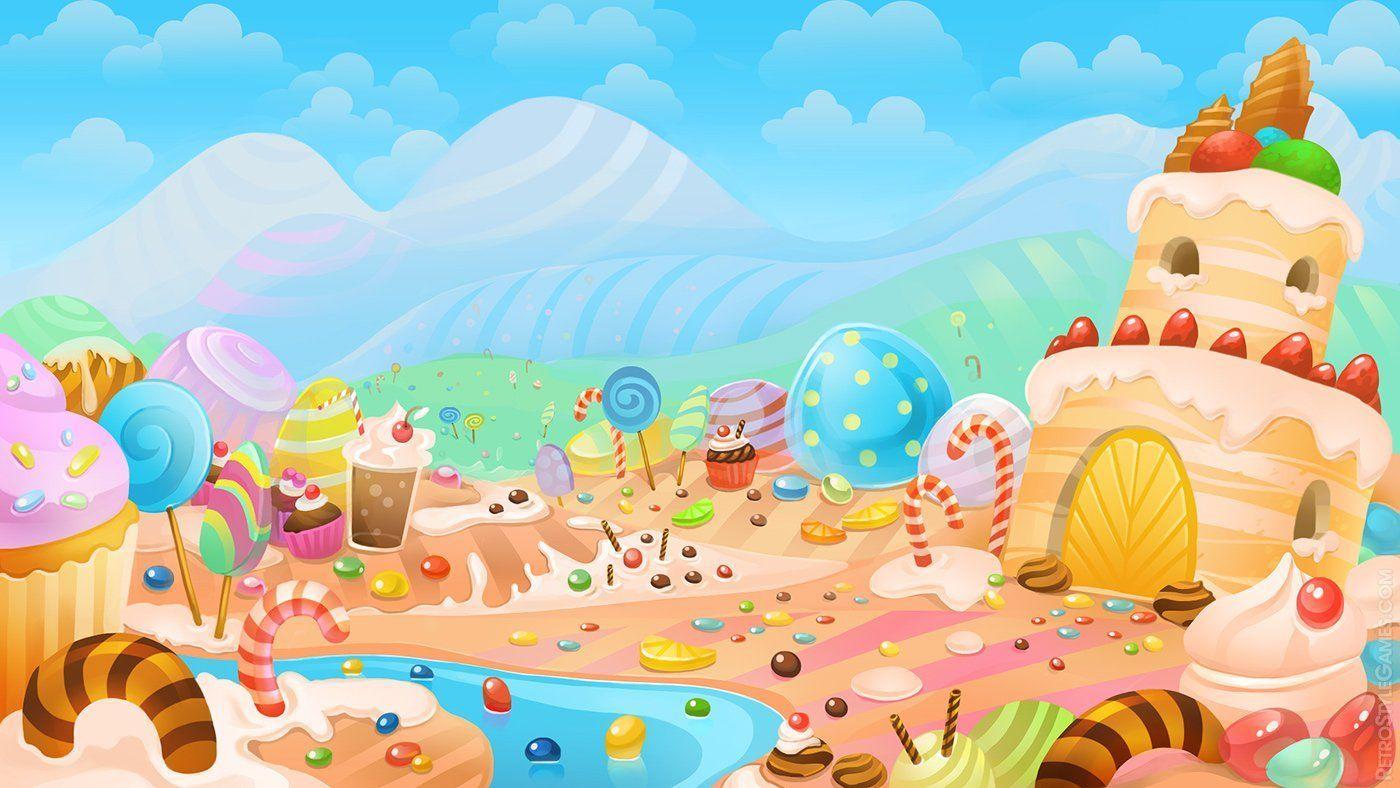 Candyland Background. Cute