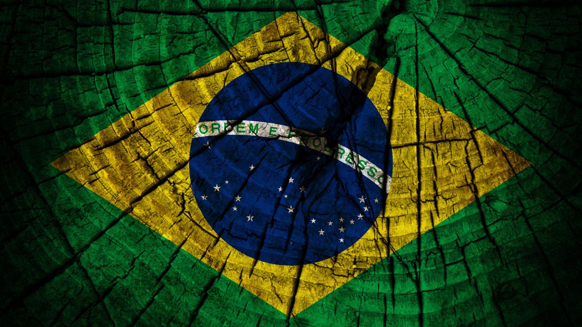 Wallpaper.wiki Brazil Football Brasilien Flagge 3D PIC WPC008672