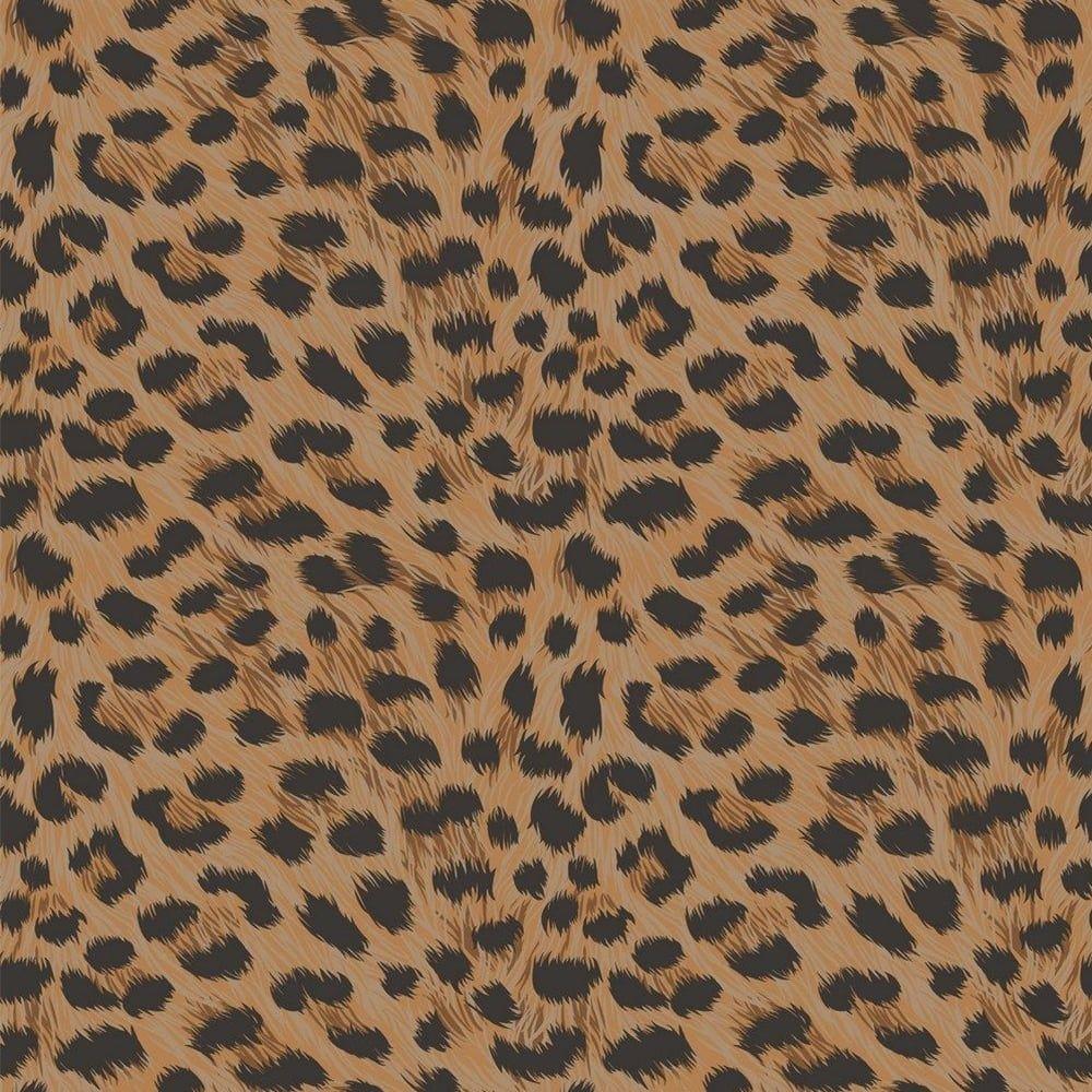Buy Fine Decor Furs Leopard Animal Print Wallpaper Natural Orange
