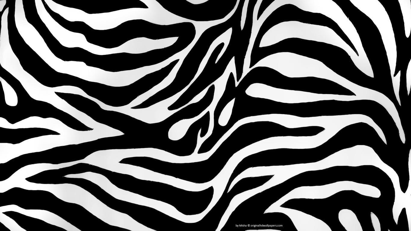 Zebra Print Wallpaper 2731 1366x768 px