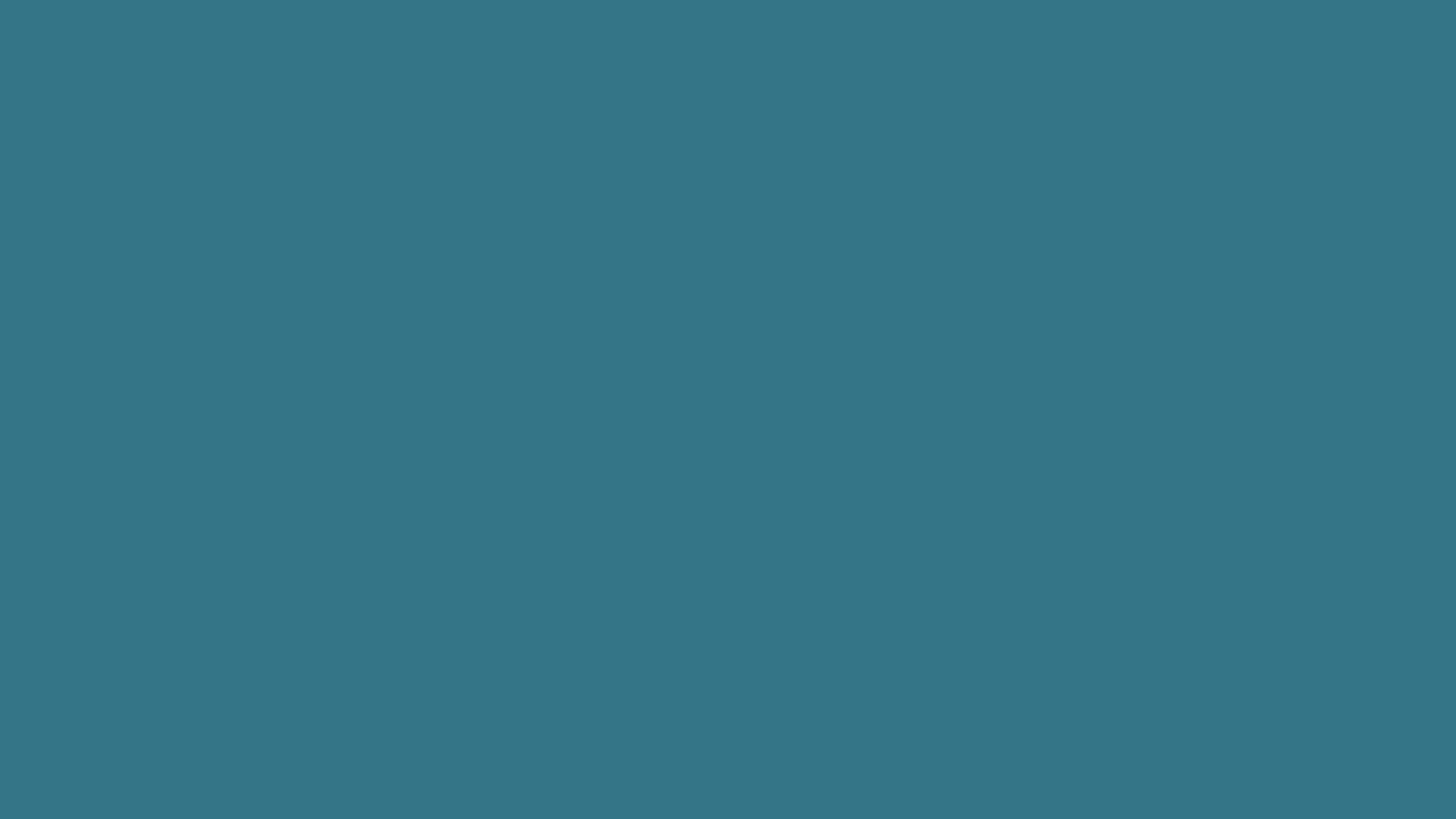 2560×1440 Teal Blue Solid Color Background