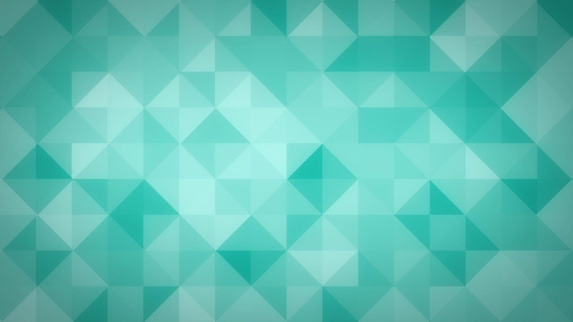 Cyan Triangles Video Background Loop