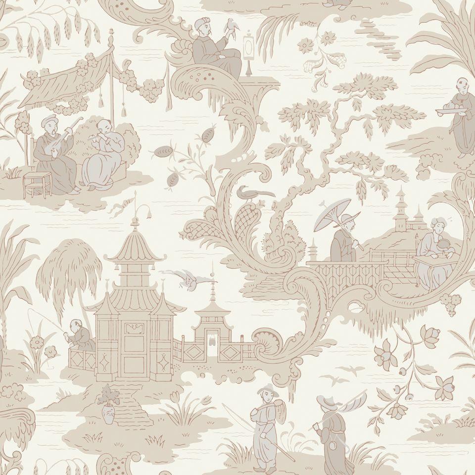 Chinese Toile wallpaper. Archive Anthology. Cole & Son