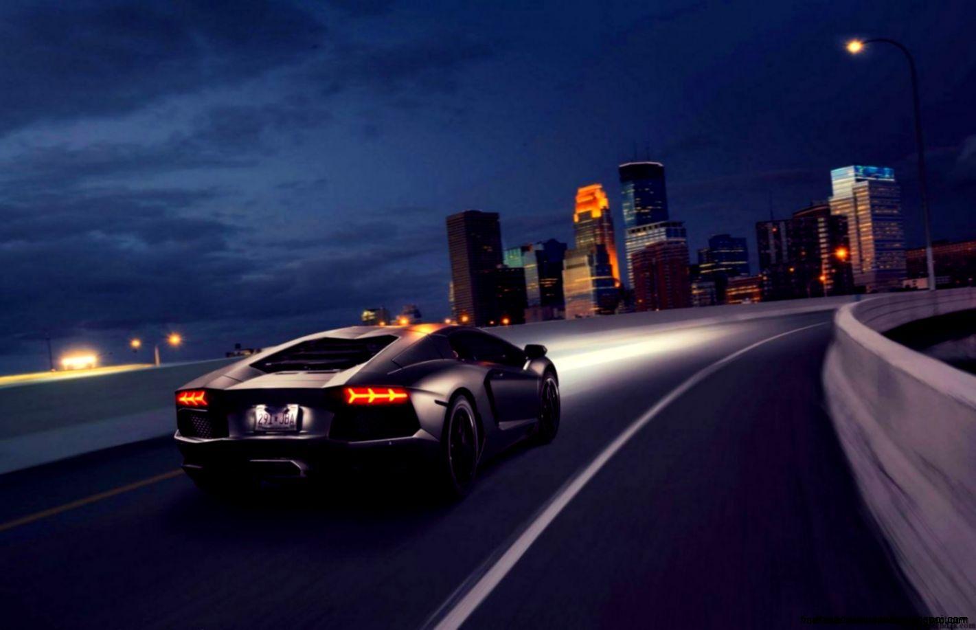 Lamborghini Aventador Lp 700 4 Supercar Night City HD Wallpaper. HD