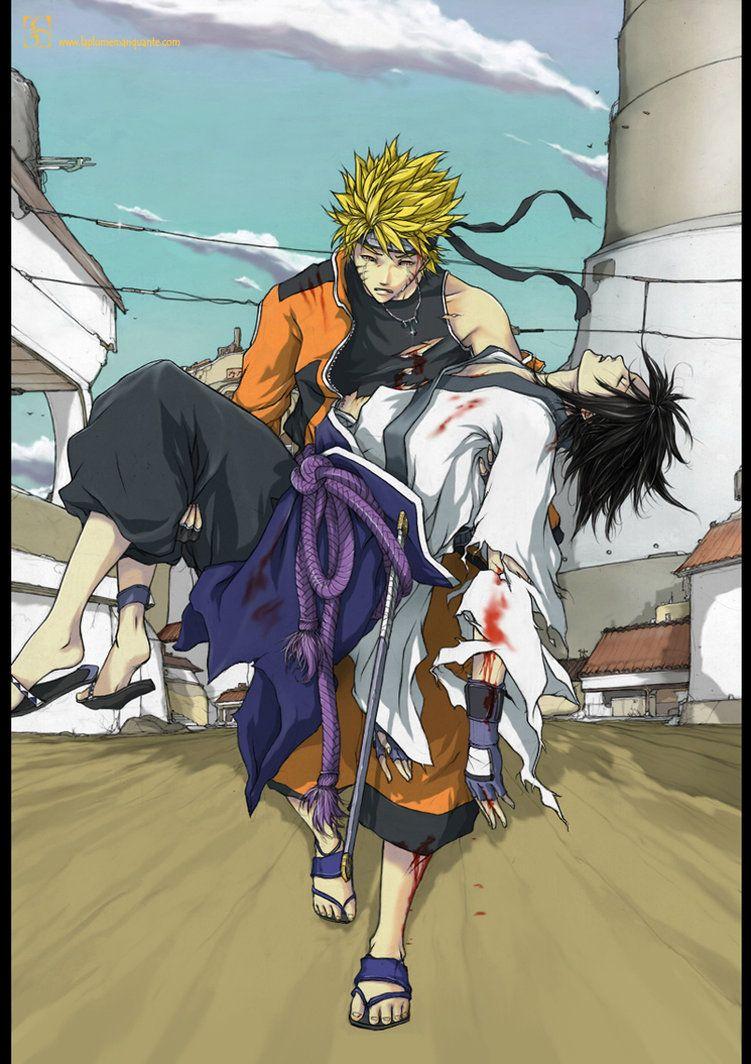 Naruto And Sasuke Ending By Shiroho Art