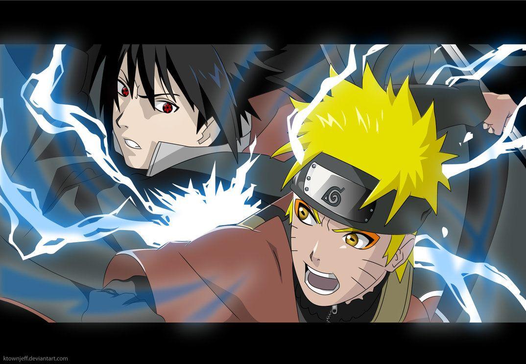 Isaac Netero and Meruem VS Naruto and Sasuke