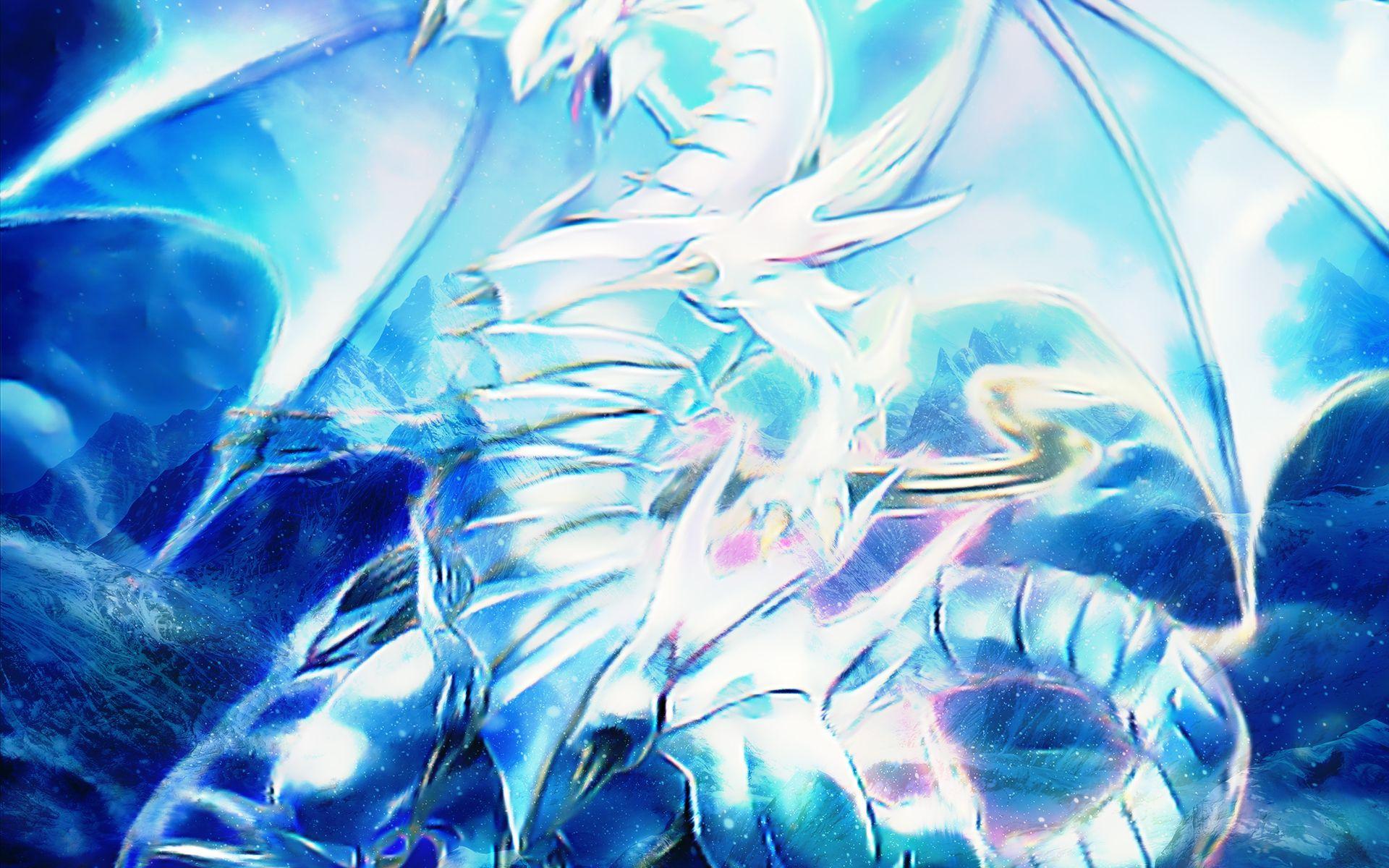 Blue Eyes Spirit Dragon Wallpaper