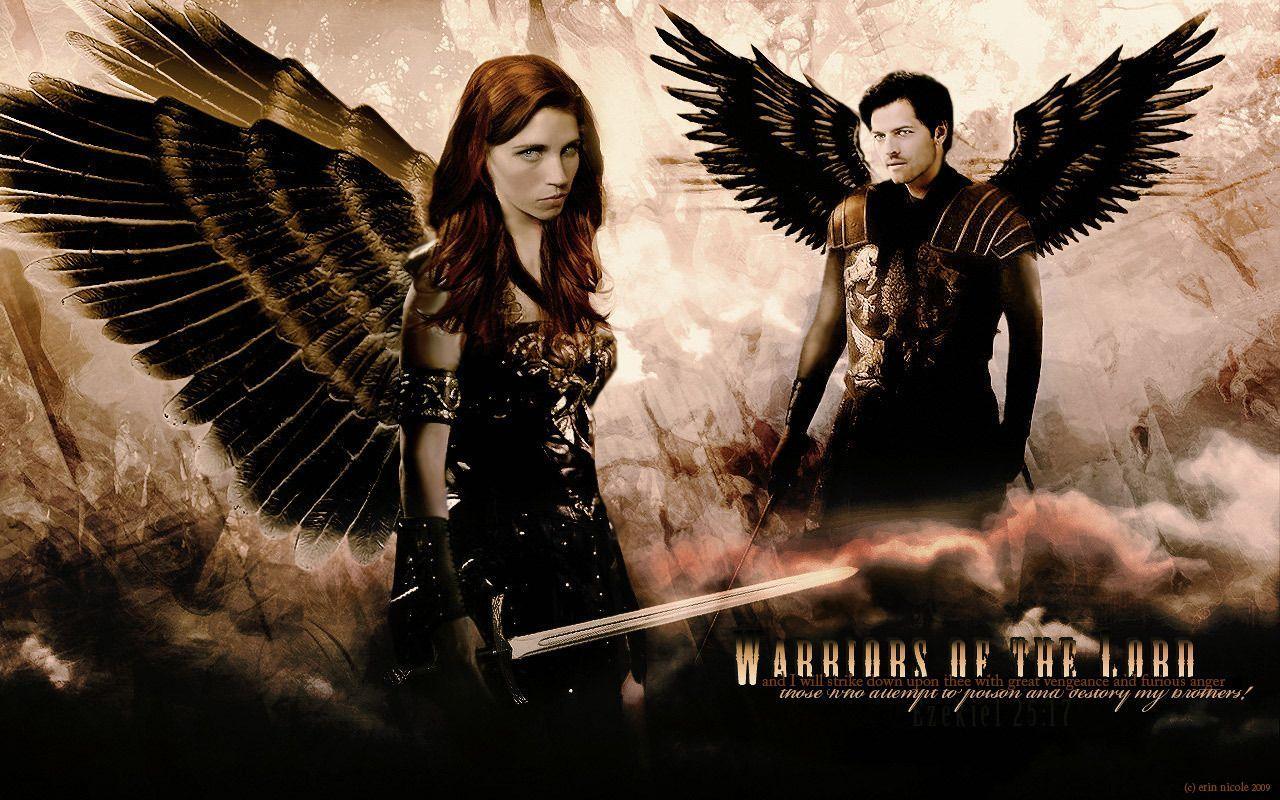 Supernatural Wallpaper gabriel.. Anna & Castiel ANGELS