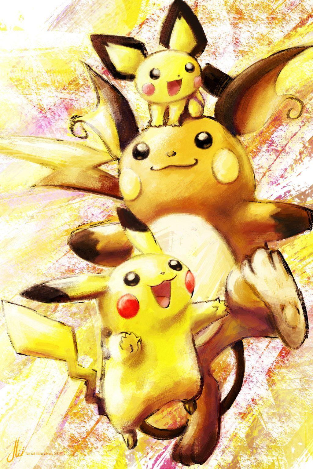 raichu and pikachu wallpaper