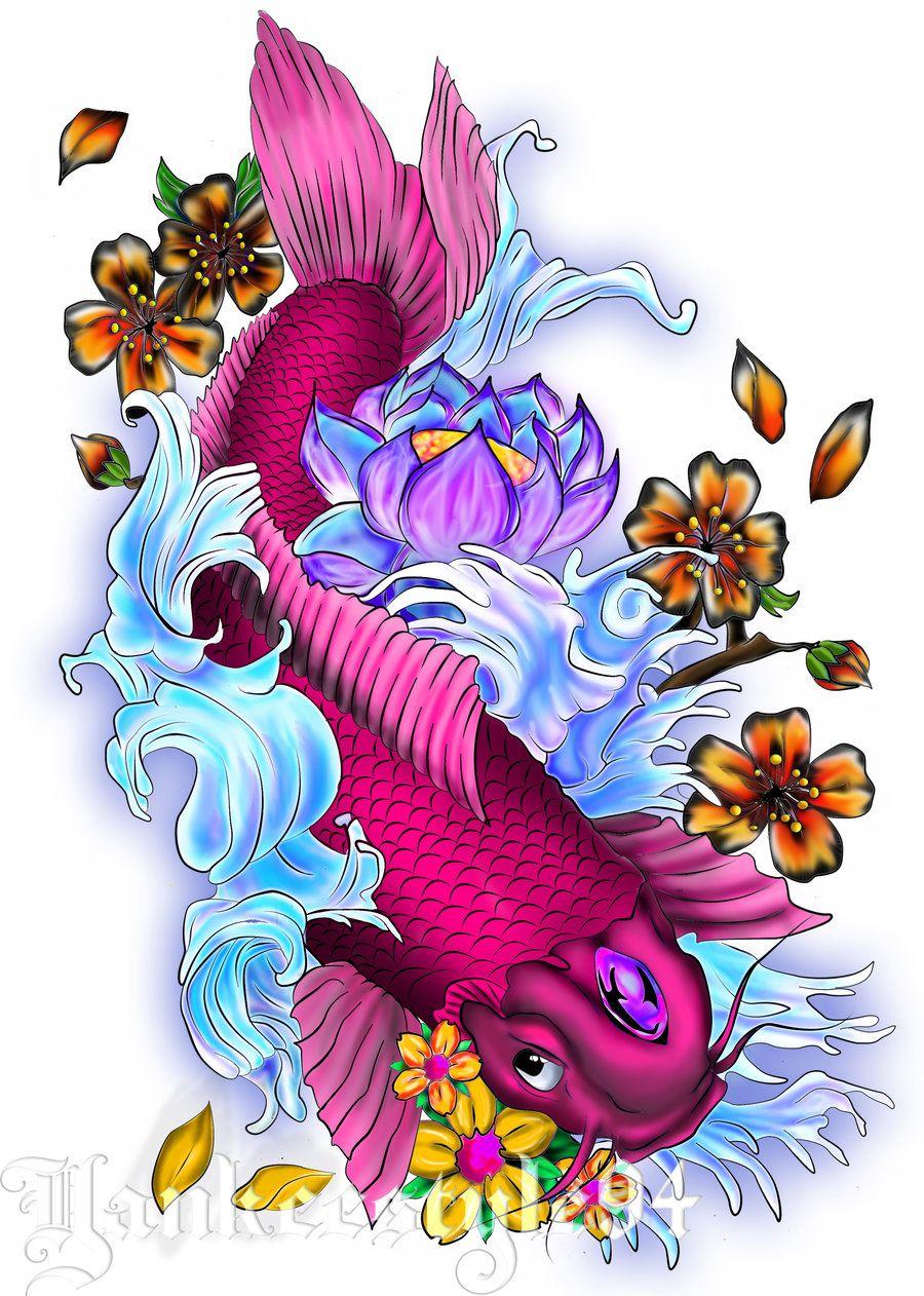 japanese koi fish tattoo wallpaper