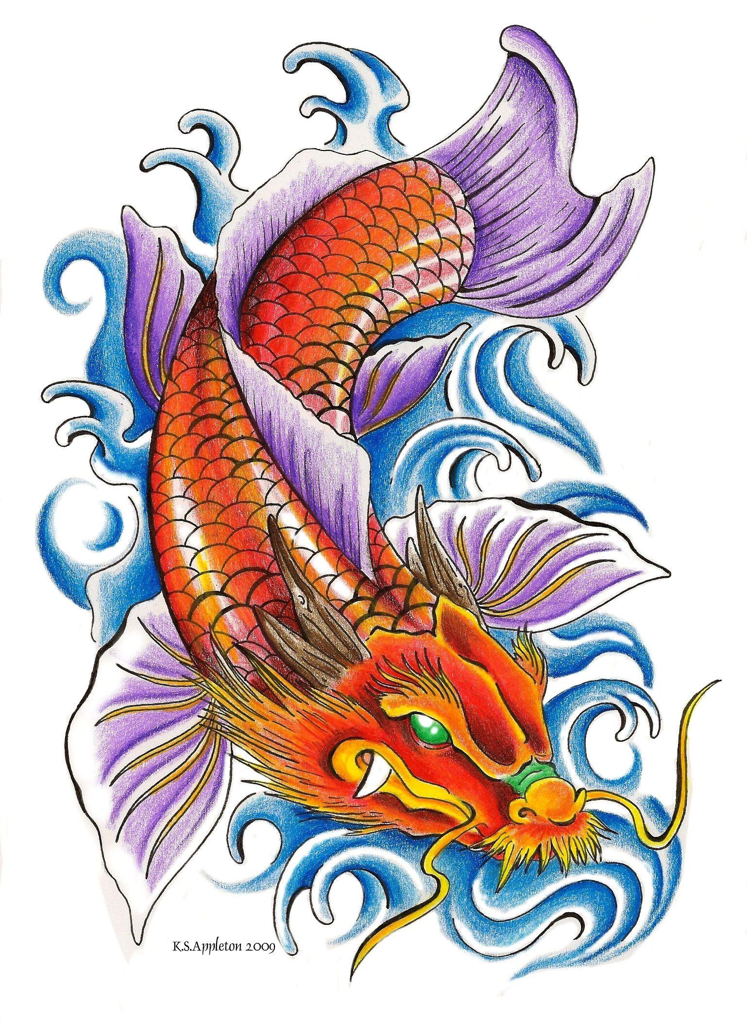 Koi fish tattoo design awesome koi fish tattoo designs fishs