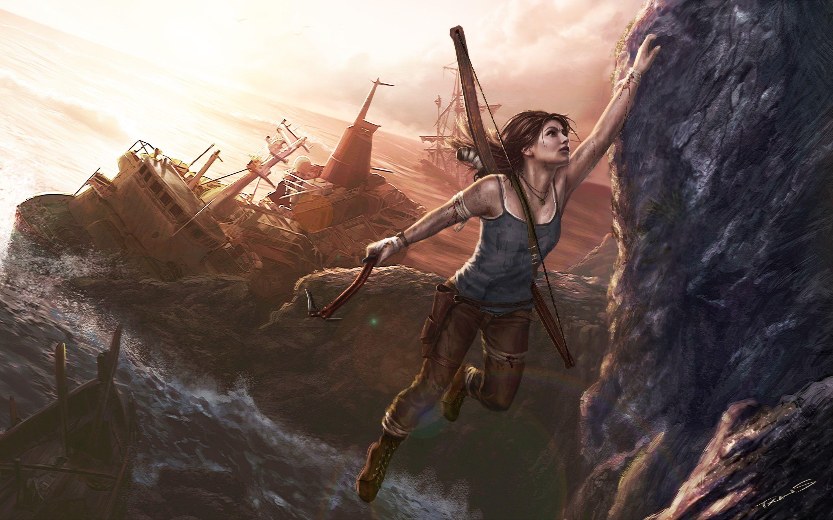 Lara Croft 2013 Concept Art HD Wallpaper, Background Image