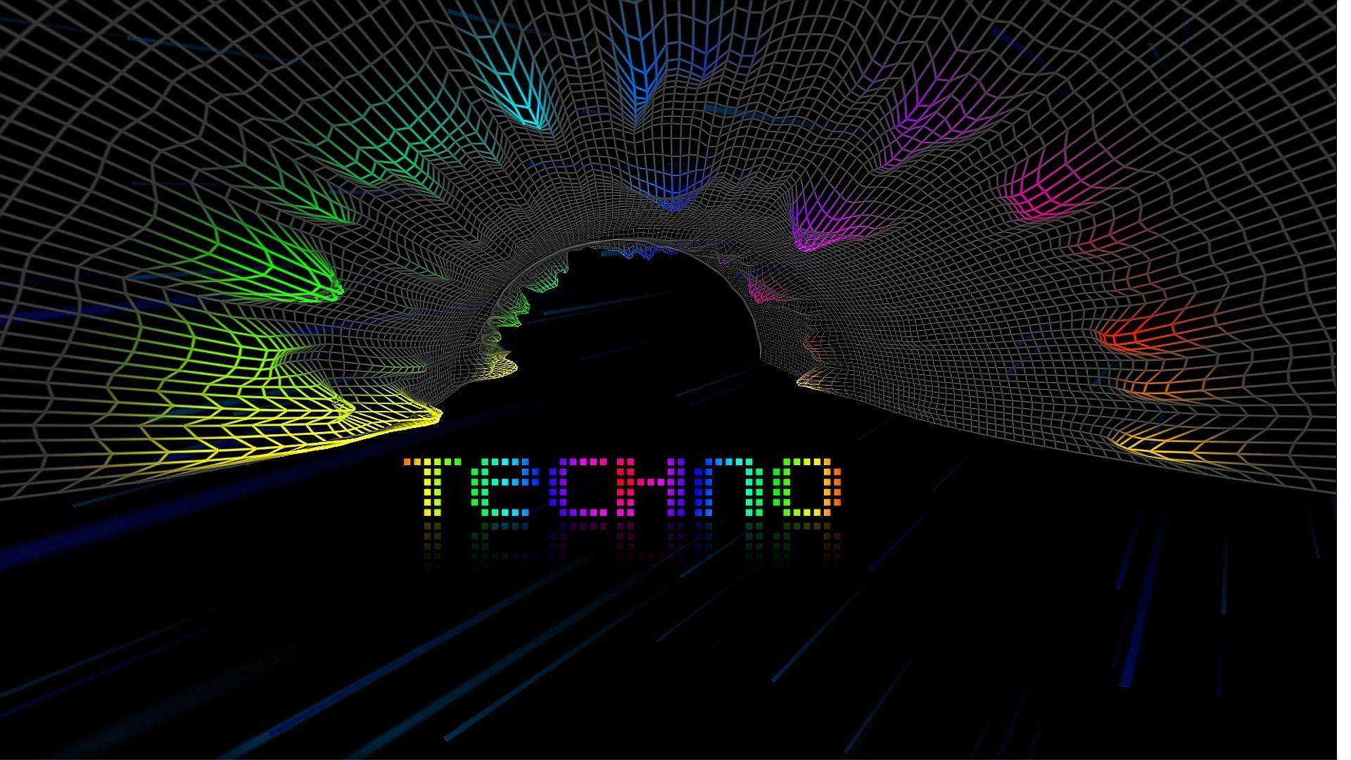 Techno Three desktop PC and Mac wallpaper