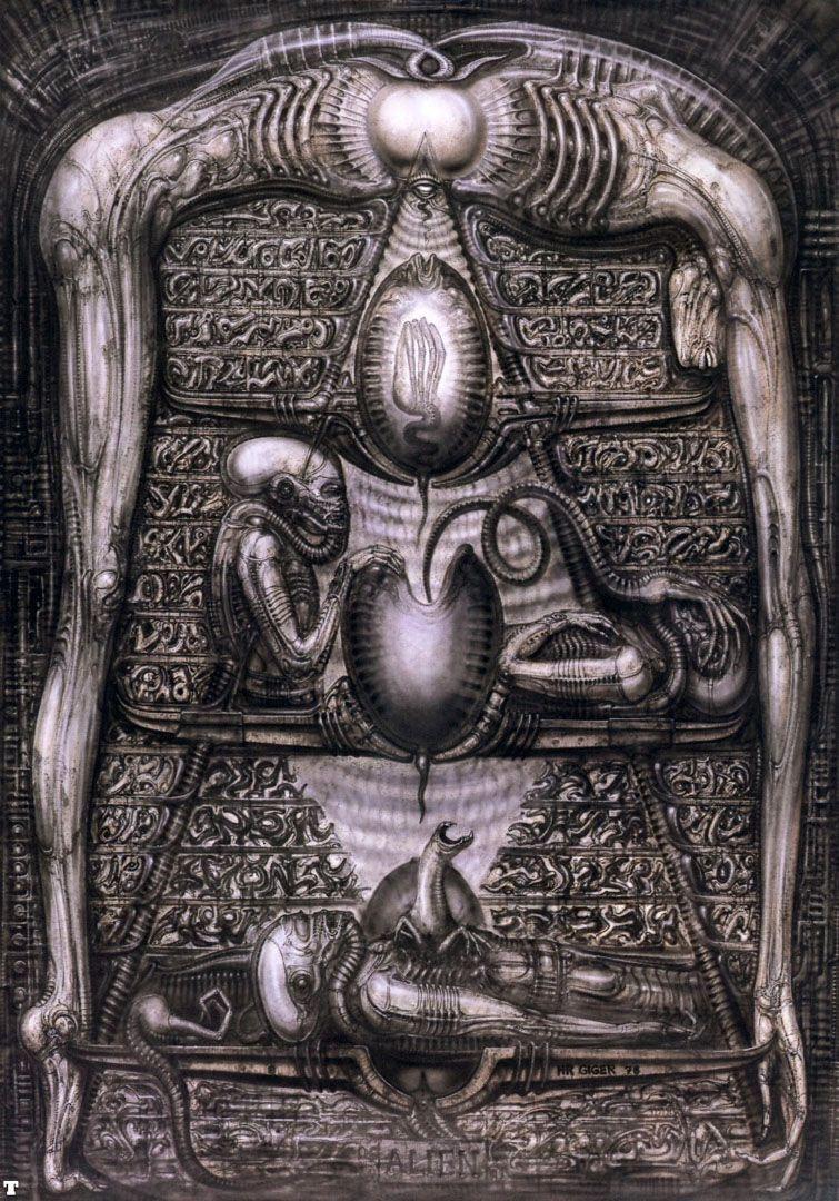 Science Fiction Wallpaper Gallery featuring H R Giger